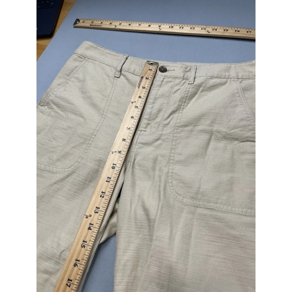 J Crew Womens Pants Size 8 Khaki Chino Ankle Straight Leg Cotton Camp Capsule